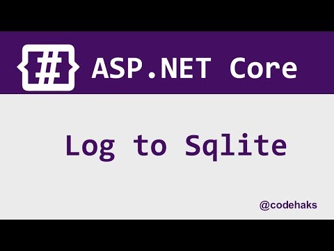 Log to SQLite using Serilog in ASP.NET Core