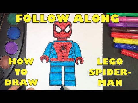 How To Draw A Lego Spider-Man