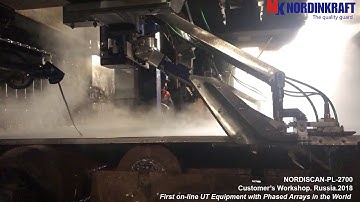 NORDISCAN-PL-2700. For automatic ultrasonic testing of plates with phased arrays