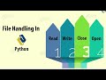 Reading, Writing and appending Files in python 3.7