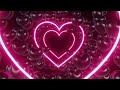 Romantic Love Heart Background| Stunning Pink Neon Tunnel| Fast Flash Light| Shiny Sparkles VJ Loop