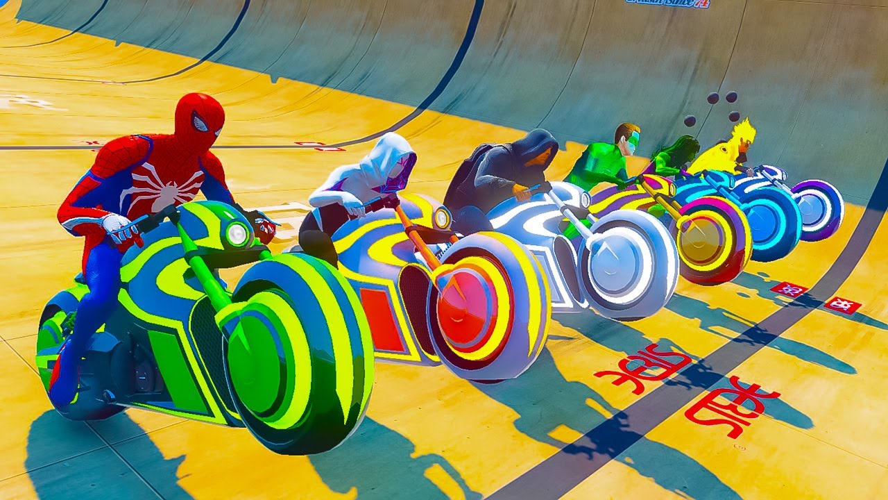 Spiderman Racing SPIDERMAN Racing Challenge Driving Shotaro Superbike, Howard NX-25 ...