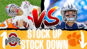 JUSTIN FIELDS VS ZACH WILSON DEBATE!!! - STOCK UP STOCK DOWN -From Clemson vs Ohio State