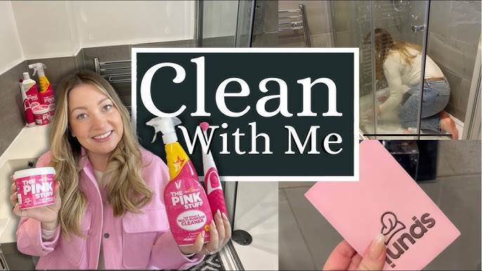 BATHROOM CLEAN WITH ME THE PINK STUFF SCRUBBER REVIEW IS IT WORTH