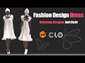Fashion Dress Design in CLO3D & Marvelous Designer