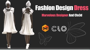 Fashion Dress Design in CLO3D & Marvelous Designer