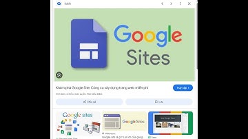 HƯỚNG DẪN GOOGLE SITE TẠO WEBSITE