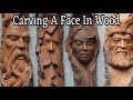 AMAZING WOOD ART PROCESS! Green Man With Oak Leaves by Lucas Kost