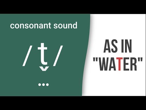 Consonant Sound Flap 'T' / t̬ / as in "water" – American English Pronunciation