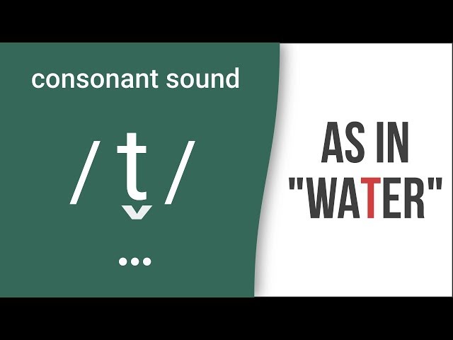 Consonant Sound Flap 'T' /t̬/ as in "water" – American English Pronunciation