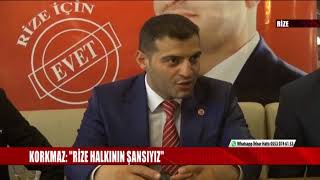 Rize Bağımsız Milletvekili Adayı Muhammet Korkmaz Basın Toplantısı Düzenledi