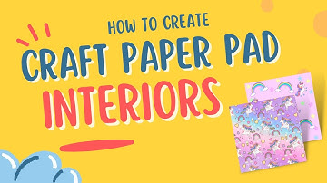 CREATE INTERIORS For Craft Paper Pad & Scrapbook Paper Low Content Book Publishing