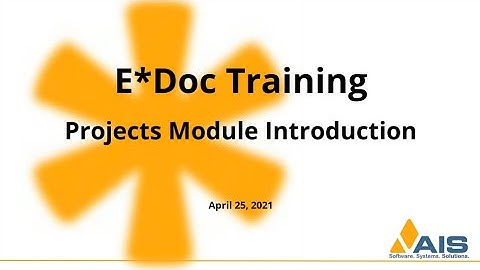 EDoc Projects Intro