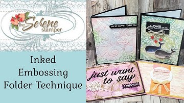 Inked Embossing Folder Technique