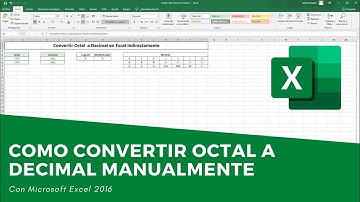 Convertir Octal a Decimal en Excel  Manualmente 💪