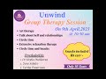 Unwind - Live session - Topic Anxiety - 7th April 2023