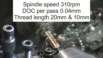 Threading Titanium with a Denford ORAC cnc lathe