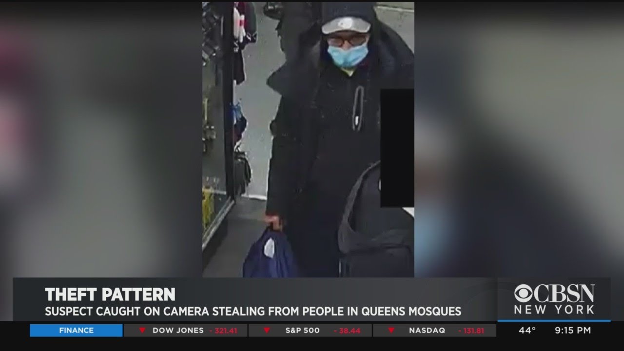 Suspect Caught On Camera Stealing From People In Queens Mosques - YouTube