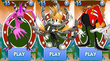 Dash with Tails Nine vs Zazz vs Dr. Eggman - Run Gameplay