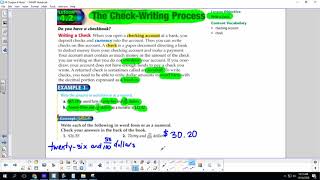 FA 4.2 Writing a Check