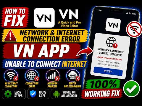 Fix VN App Network & Internet Connection Error (2026) | VN Unable to Connect to Internet Fix