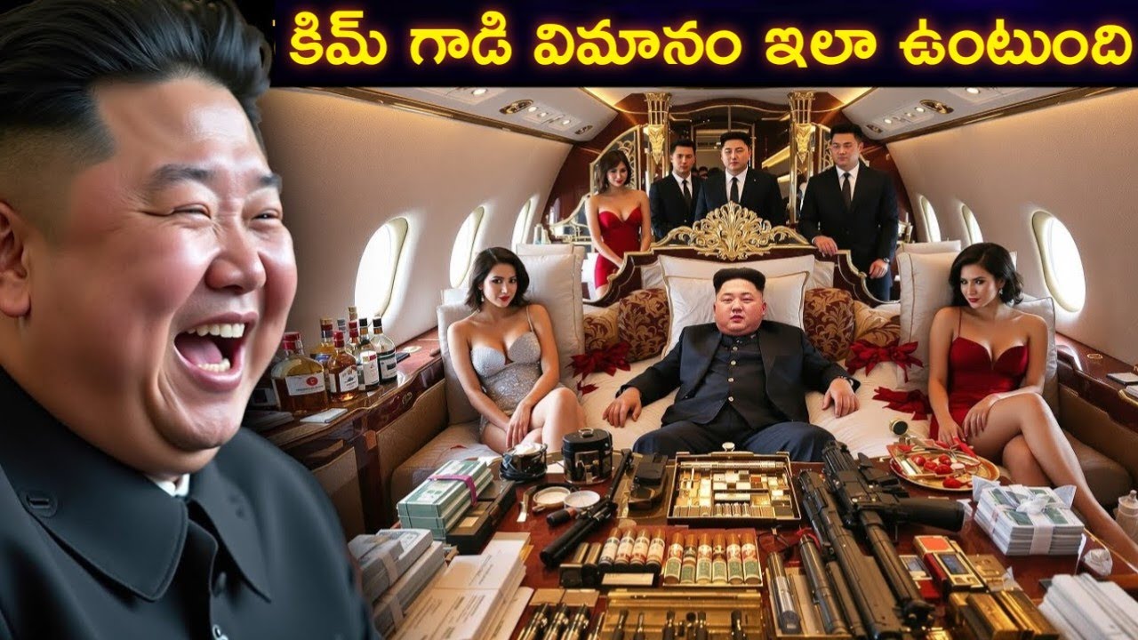 North Korea king KIM JONG UN flight ఇలా ఉంటుంది | how kim jong un travel