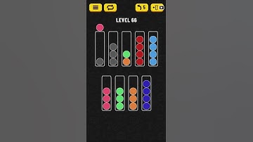 Ball Sort Puzzle - Level 66 Solution (Less than 1 Minute!)