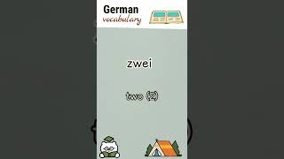 Zwei Two German Language Vocabulary