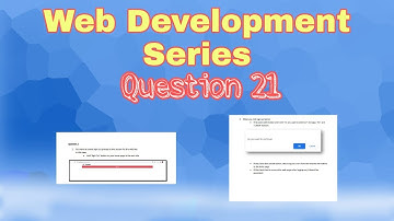 Web programming  Question 21