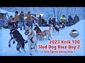 Knik 100 day 2  alaskan husky sled dog race at the knik bar near settlers bay  live broadcast
