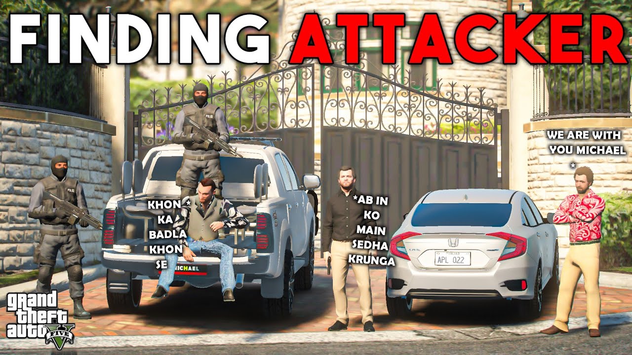 MICHAEL FINDING JIMMY'S ATTACKERS | TOYOTA VIGO | GTA 5 | Real Life Mods #321 | URDU |