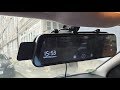 E-ACE Rearview Mirror Car DVR 10 Inch Touch screen Dual Lens 1080P / Review