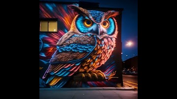 Runway Gen 2 | Owl Street Scene #ai #image2video #shorts #gen2 #aianimation #runwayml