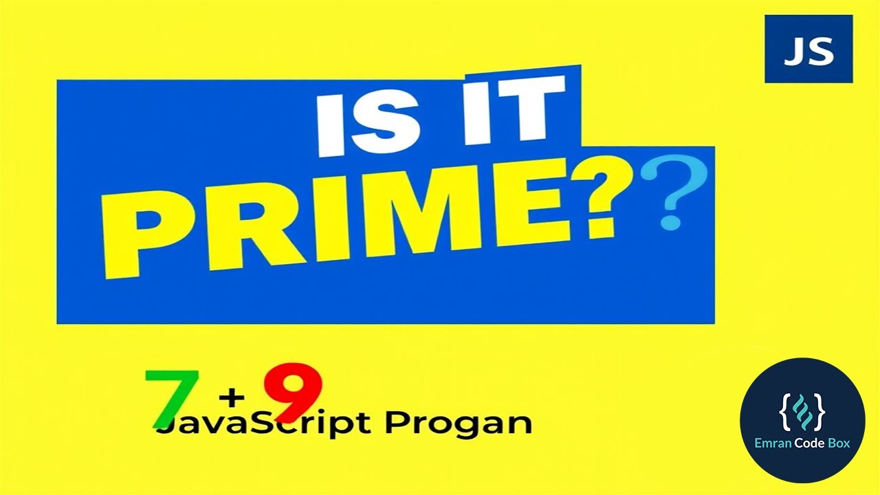 Prime Number | JavaScript - YouTube
