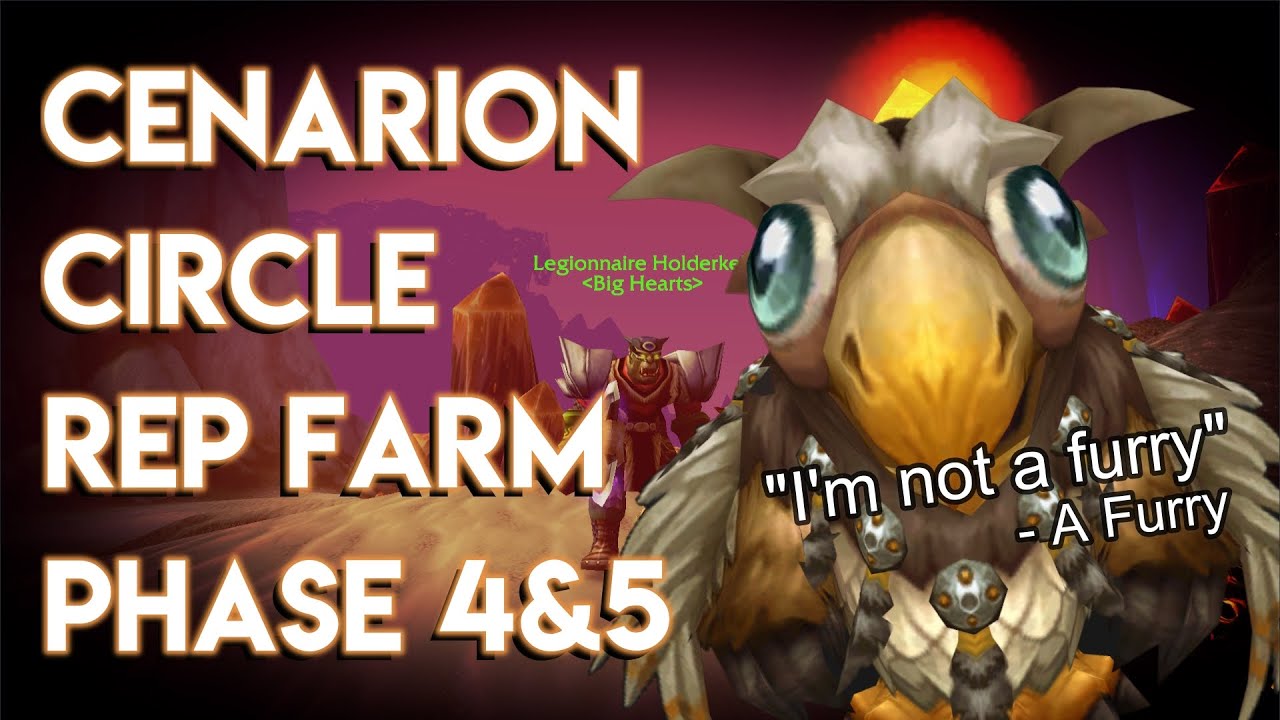 WOW CLASSIC Cenarion Circle Rep Farm - Phase 4 & 5 