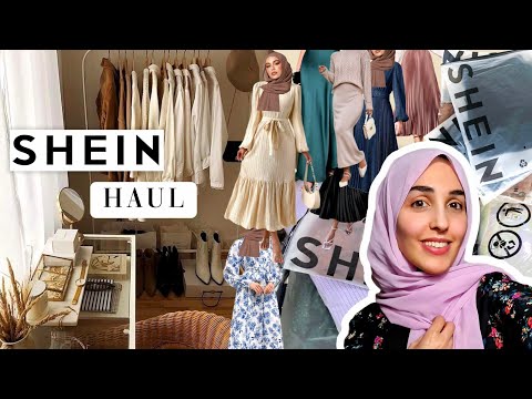 HUGE SHEIN Haul 🤯 TRY ON CLOTHING 👗 Hijab Outfits 🧕🏻 Muslim Modest Dress 🥼