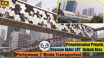 Penyelesain Stasiun Akhir LRT DUKUH ATAS Integrasi 7 Moda Transportasi Jakarta | Kawasan TOD Jakarta