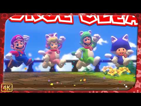 Super Mario 3D World + あつまれ どうぶつの森 Super Mario 3D World for Switch ⁴ᴷ World Flower 100% (All Green