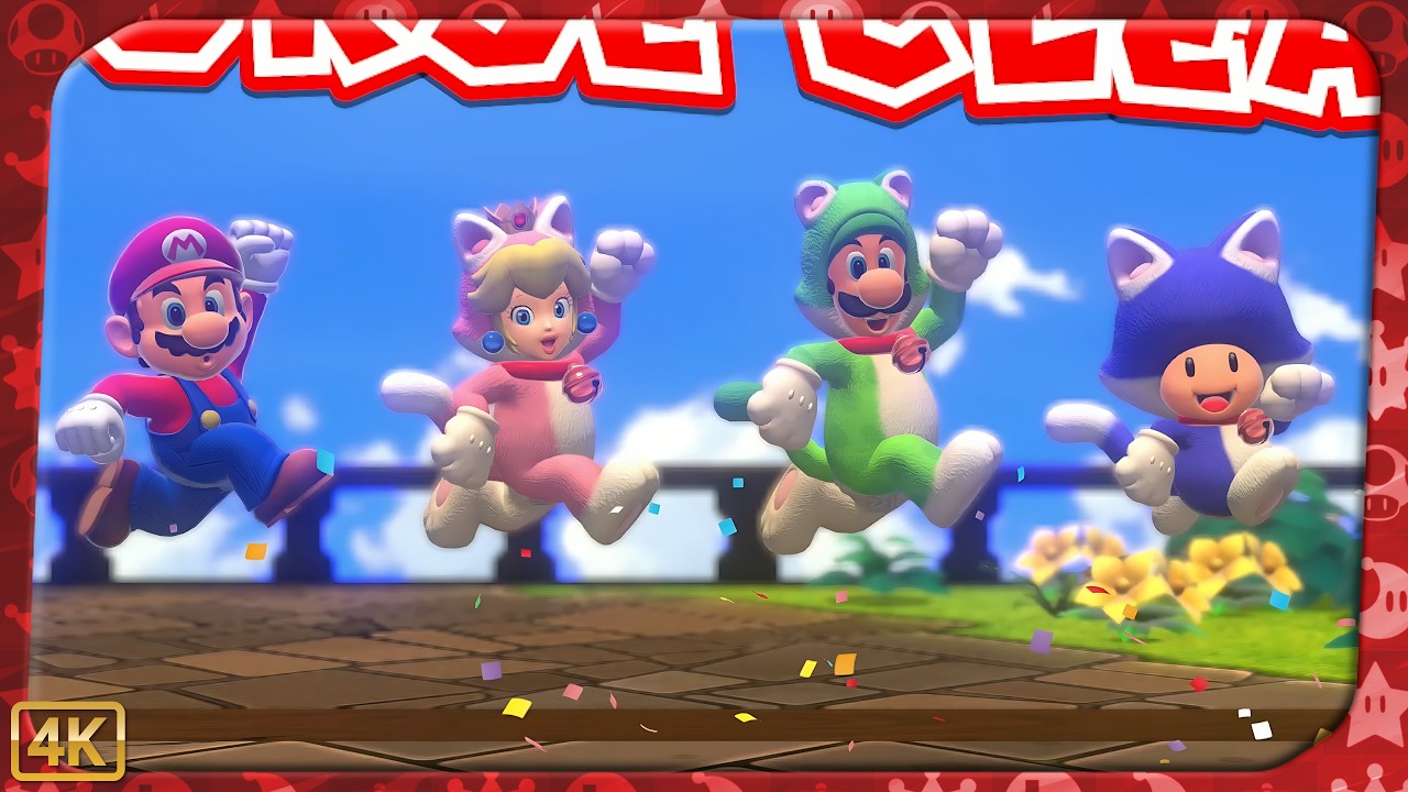 Super Mario 3D World + あつまれ どうぶつの森 Super Mario 3D World for Switch ⁴ᴷ World Flower 100% (All Green