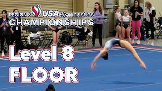 2024 USAG Region 3 Level 8 Regionals | Emersyn Level 8 Floor Routine | Colorado Aerials