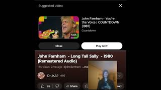 JOHN FARNHAM- LONG TALL SALLY  HE DID THIS REALLY WELL 💜🖤   INDEPENDENT ARTIST REACTS