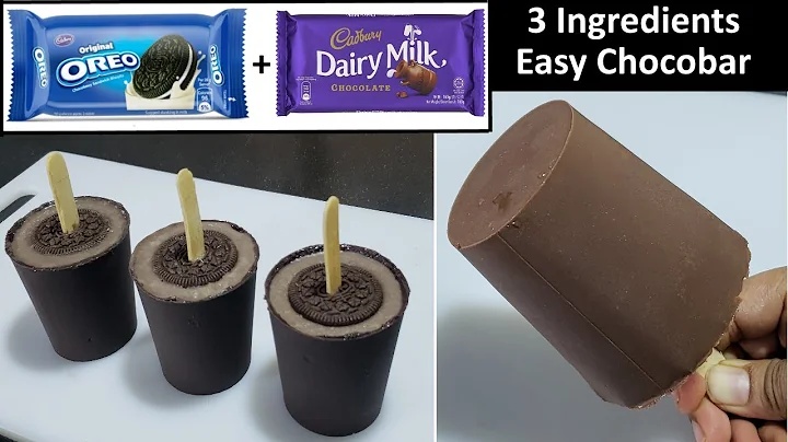 3 Ingredients No Cream No Mould Oreo Dairymilk Chocobar | Instant Chocobar | Chocolate IceCream