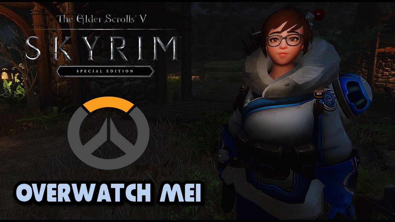 Skyrim SE mods - Overwatch Mei follower