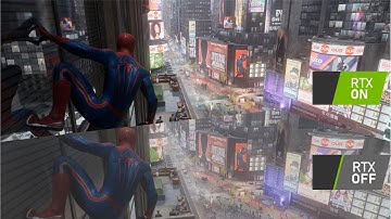 PC Spider Man 2 - Ray Tracing OFF / ON Comparison