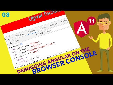 🔴 Angular 11 Tutorial -  Debugging Angular 11 on the browser console | Ujjwal Technical Tips