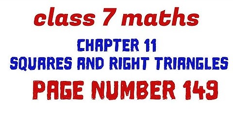 class 7 maths chapter 11 squares and right triangles page 149 kerala syllabus scert#class7_maths