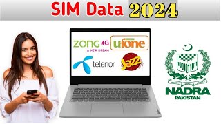 Sim Data latest 2023 | Sim data online 2024 | Fresh Sim Database 2024 | Check Your Number New Detail screenshot 5