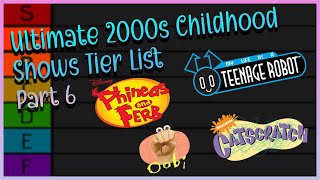 My Ultimate 2000s Childhood Shows Tier List (Part 6)