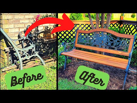 How to Restore a Cast Iron and Wood Garden