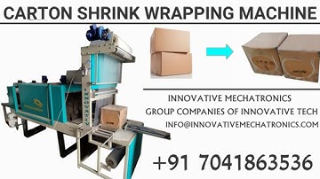 carton shrink wrapping machine | carton box shrink packing machine
